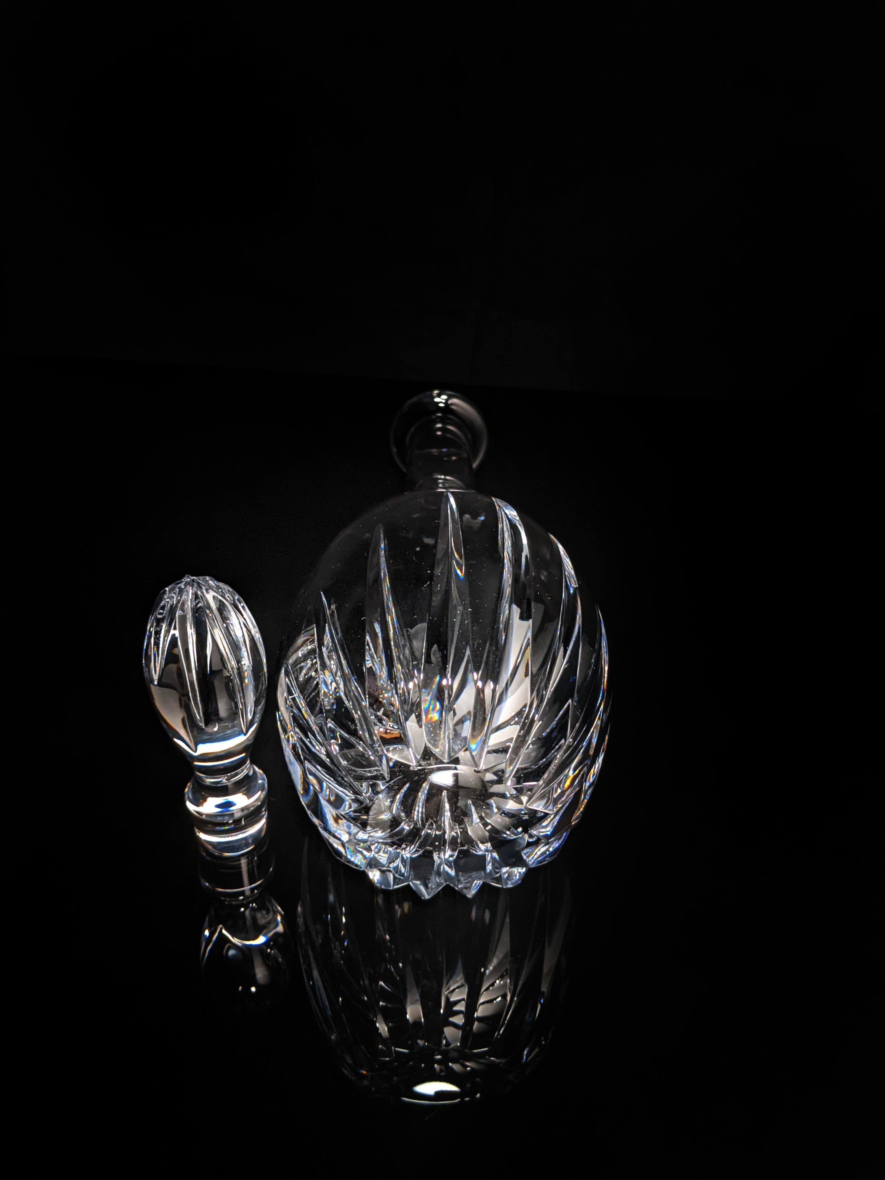 Faberge Clear Crystal Decanter NIB