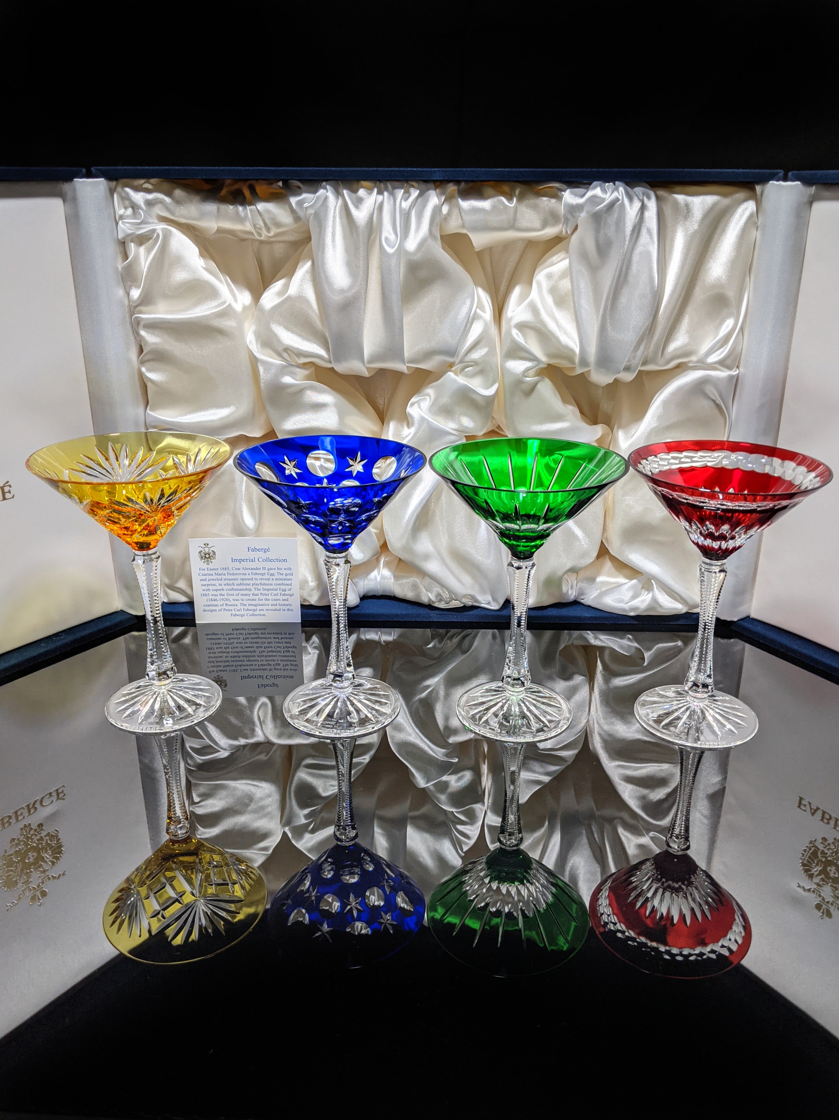 Fabergé Martini Glasses Set of 4 in Presentation Box
