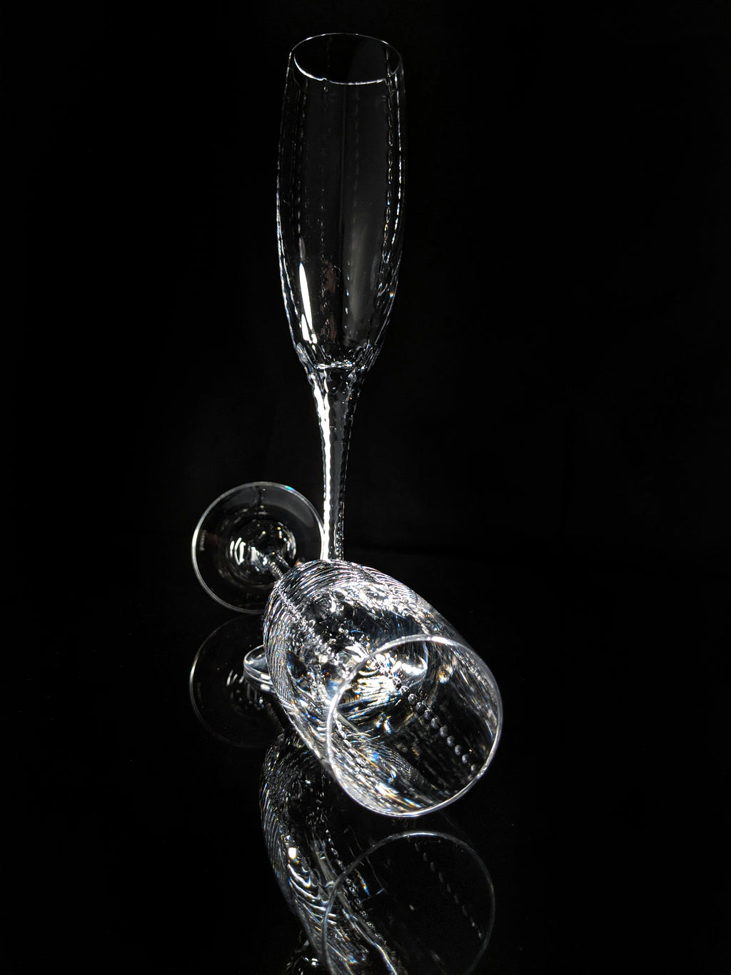 Faberge Bristol Clear Crystal  Flutes