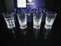 Faberge Clear Crystal Shot Glasses Set of 4 without box