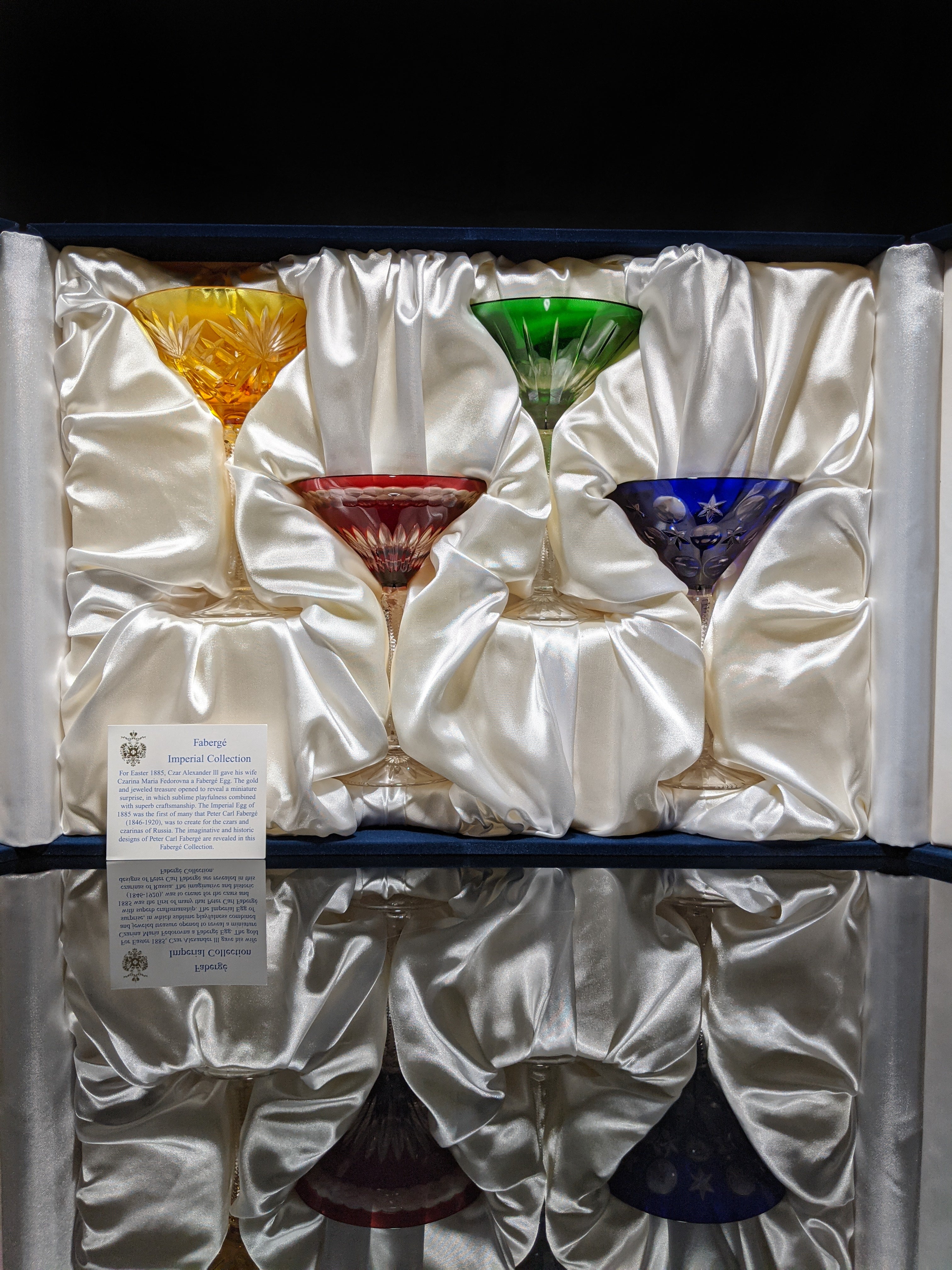 Fabergé Martini Glasses Set of 4 in Presentation Box