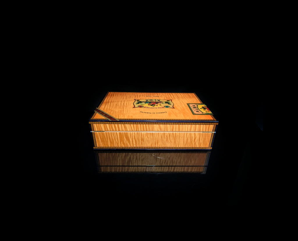 Elie Bleu Alba Orange Sycamore Humidor 110 Count NIB