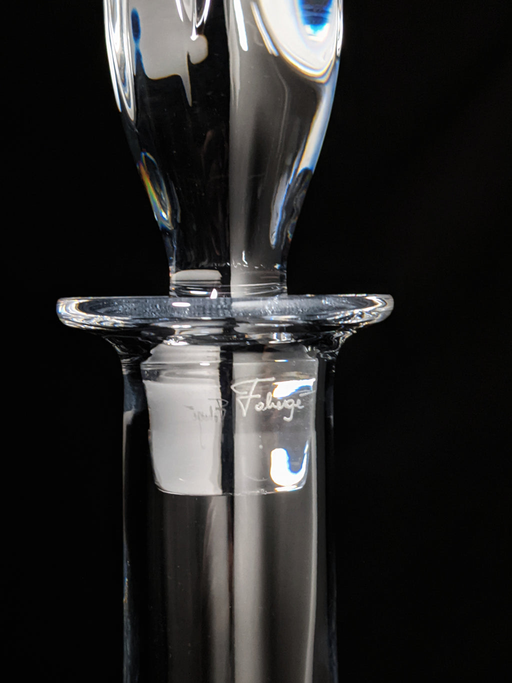 Faberge Clear Crystal Decanter NIB