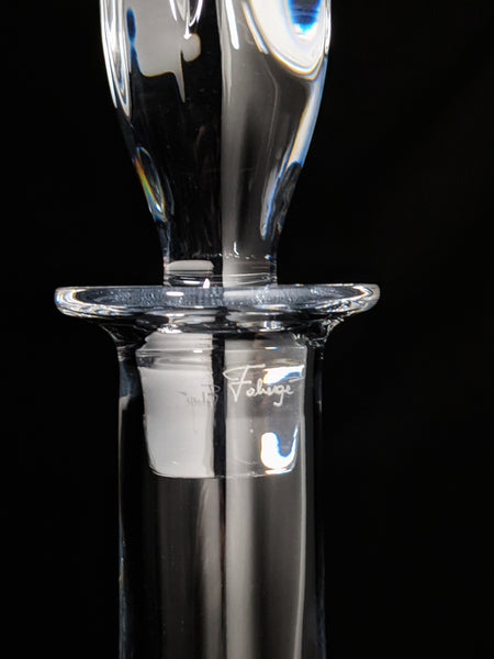 Faberge Clear Crystal Decanter NIB