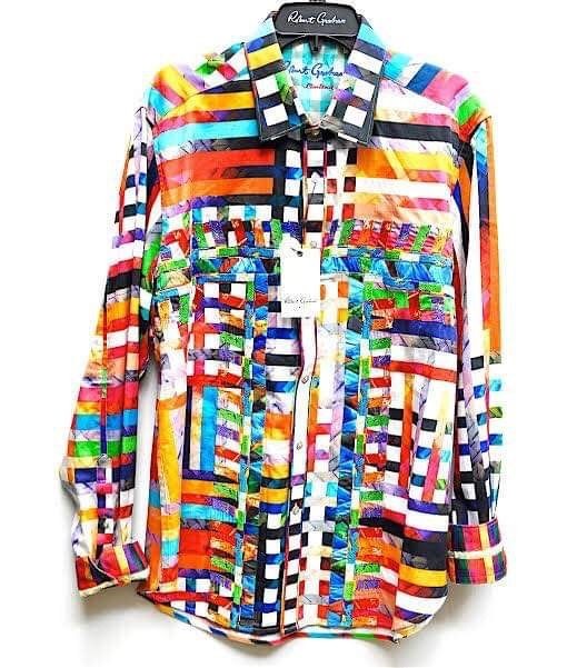 Robert Graham Colorful Long Sleeve  Shirt Size XL