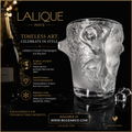 Lalique Crystal Ganymede Nudes Frosted Champagne Ice Bucket