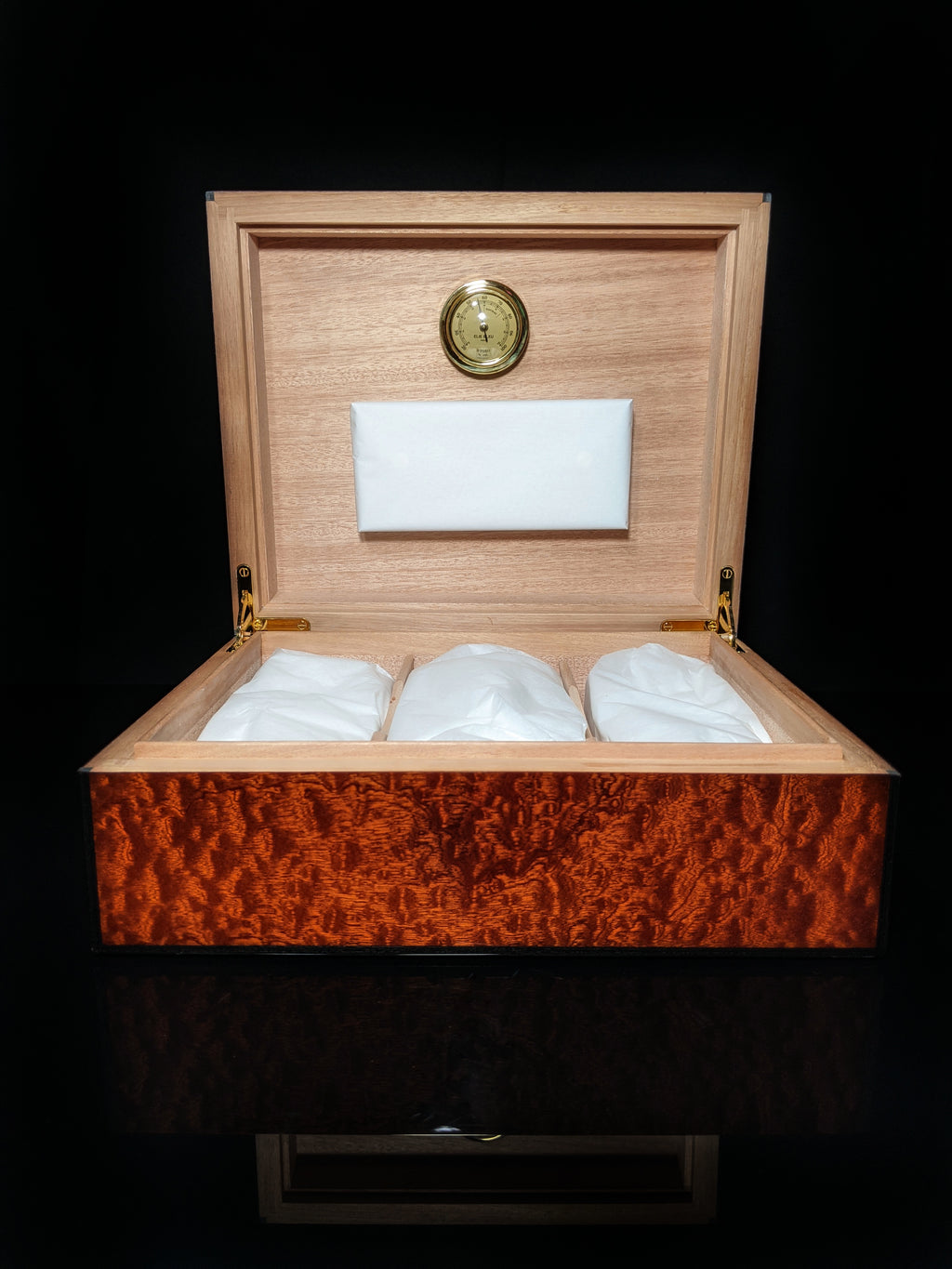 Elie Bleu Dappled Sapele Humidor 75 Count