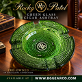 Rocky Patel Green Glass Cigar Ashtray