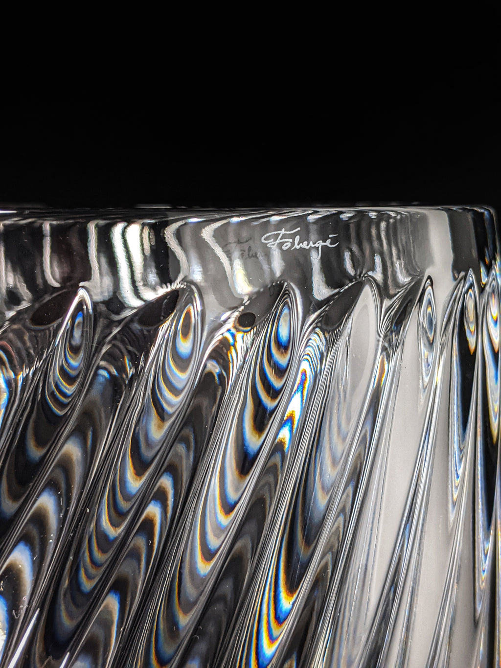 Faberge Crystal Winter Palace Vase NIB