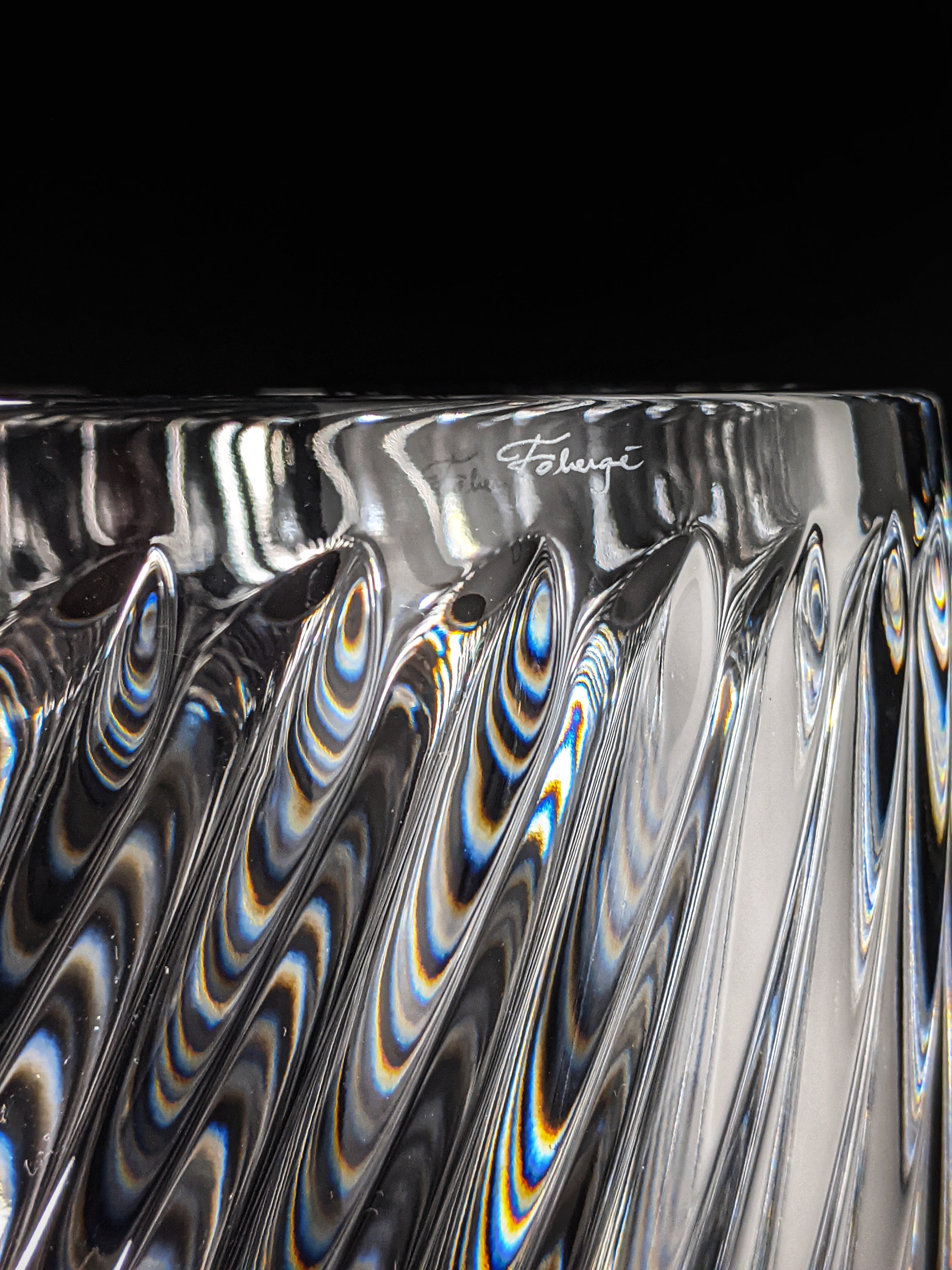 Faberge Crystal Winter Palace Vase NIB