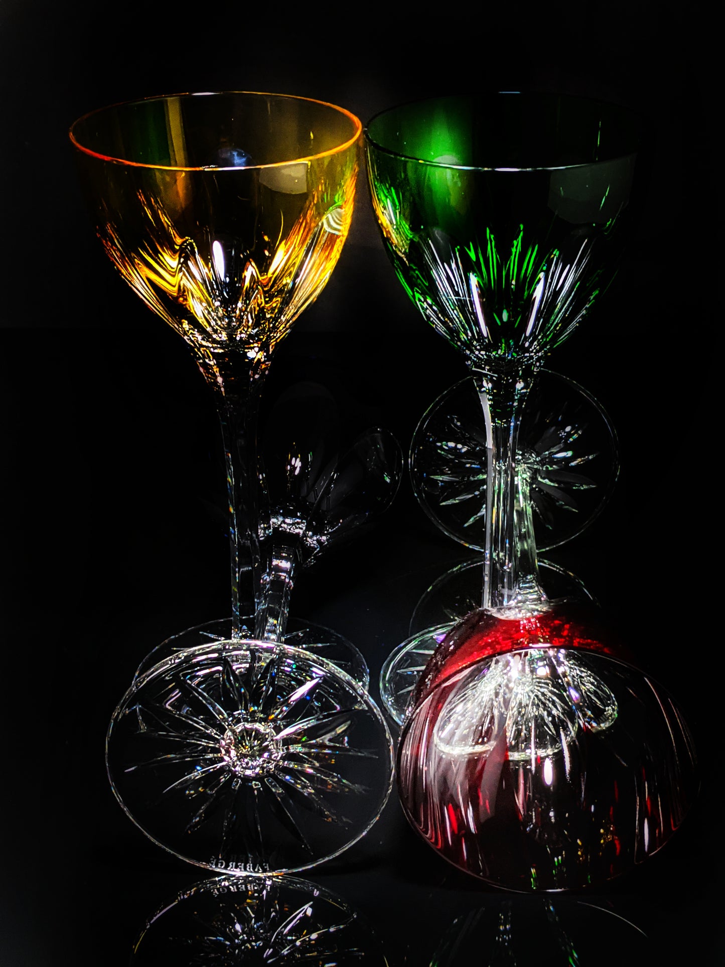 Faberge Regency Crystal Goblet Glasses