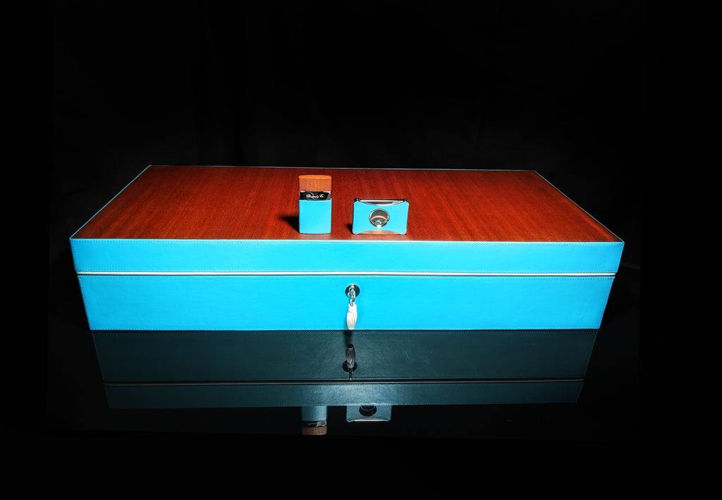 Brizard and Co. Positano Humidor — 130/150 Count with Matching Lighter & Cutter