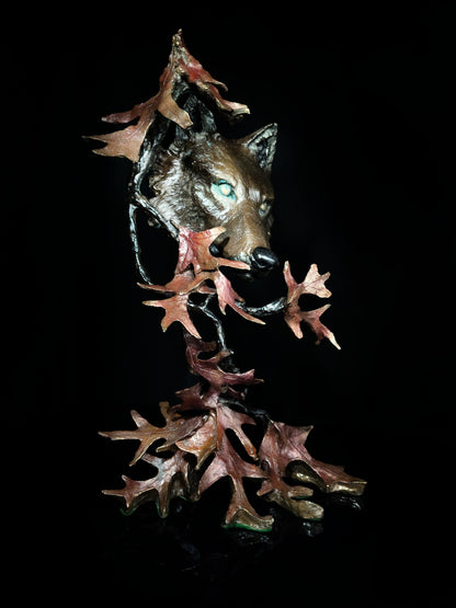 Mark Hopkins Northwoods Bronze Sculpture 19" H x 11" W x 8" D