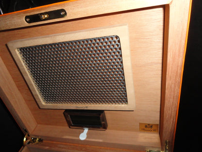 Brizard and Co Racing Orange Leather Humidor 60 / 70 ct NIB