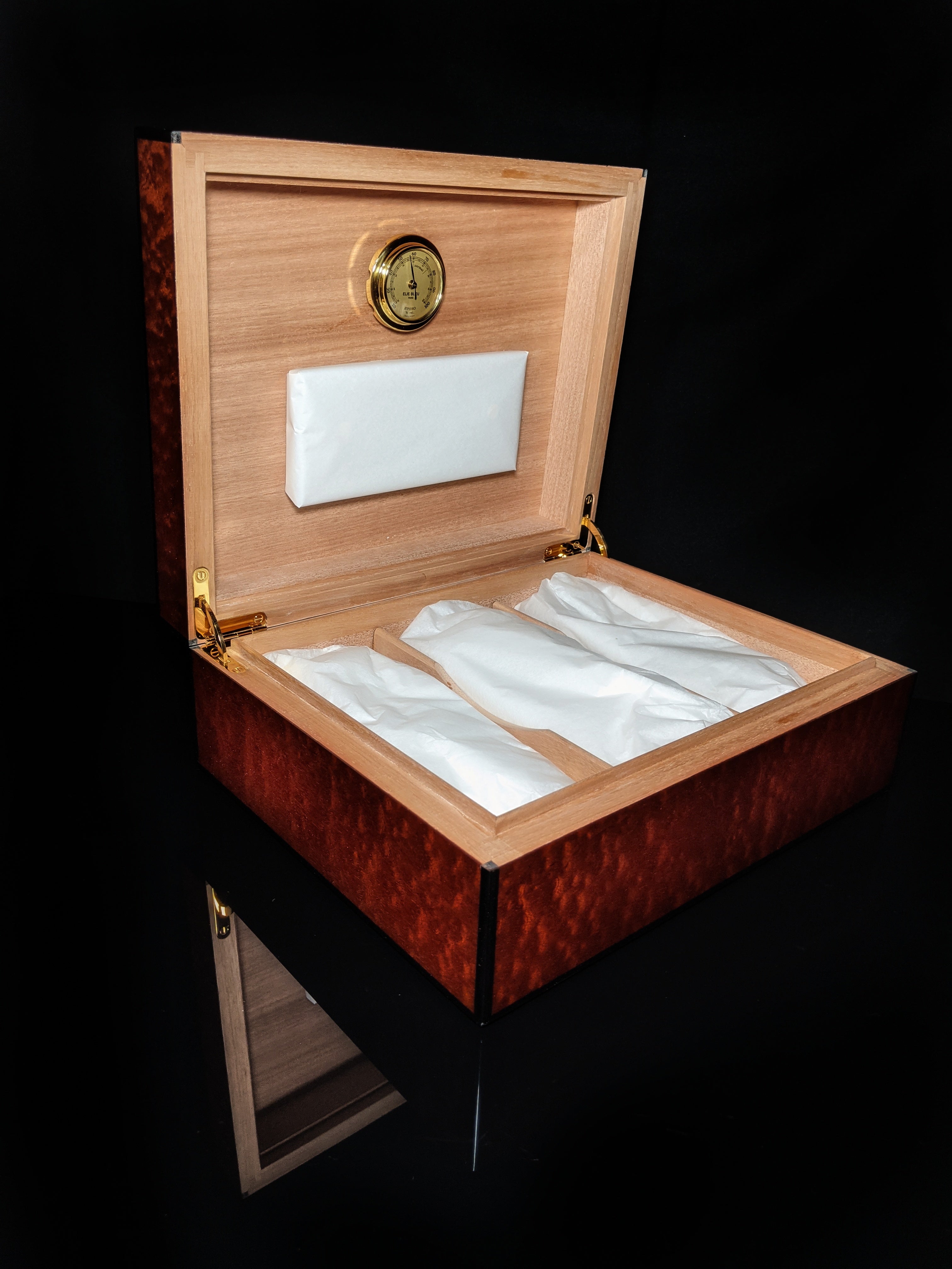 Elie Bleu Dappled Sapele humidor 75 ct