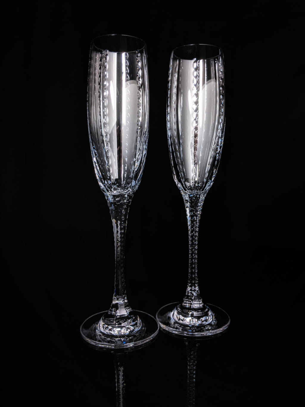 Faberge Bristol Clear Crystal  Flutes