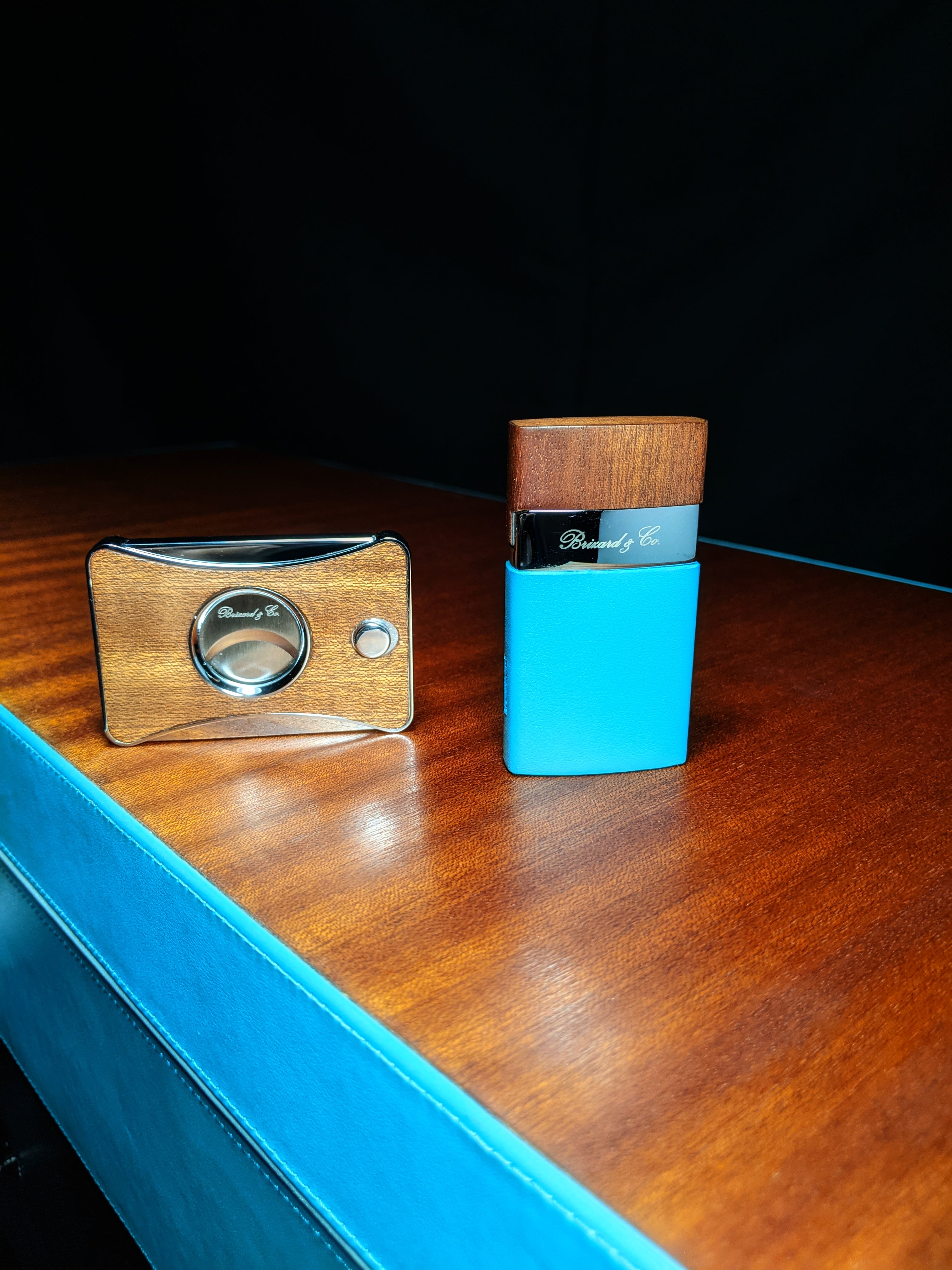 Brizard and Co. Positano Humidor — 130/150 Count with Matching Lighter & Cutter