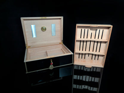 Elie Bleu Medals Black Sycamore humidor 200 count NIB