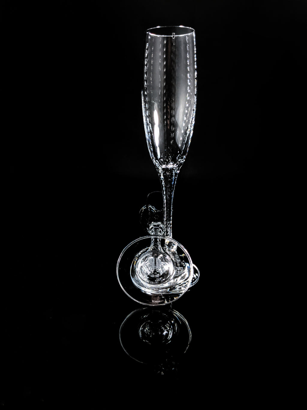 Faberge Bristol Clear Crystal  Flutes NIB