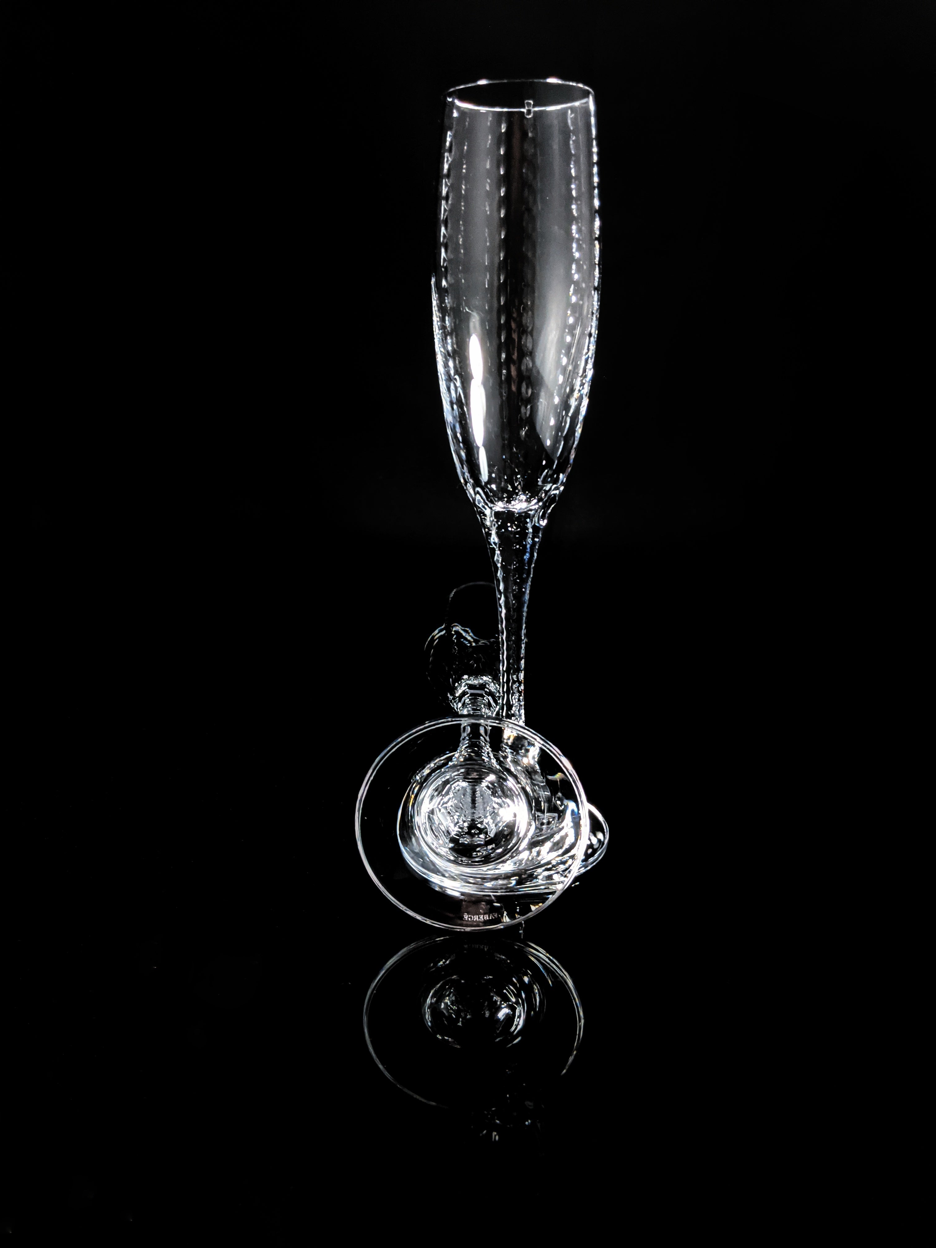 Faberge Bristol Clear Crystal  Flutes NIB