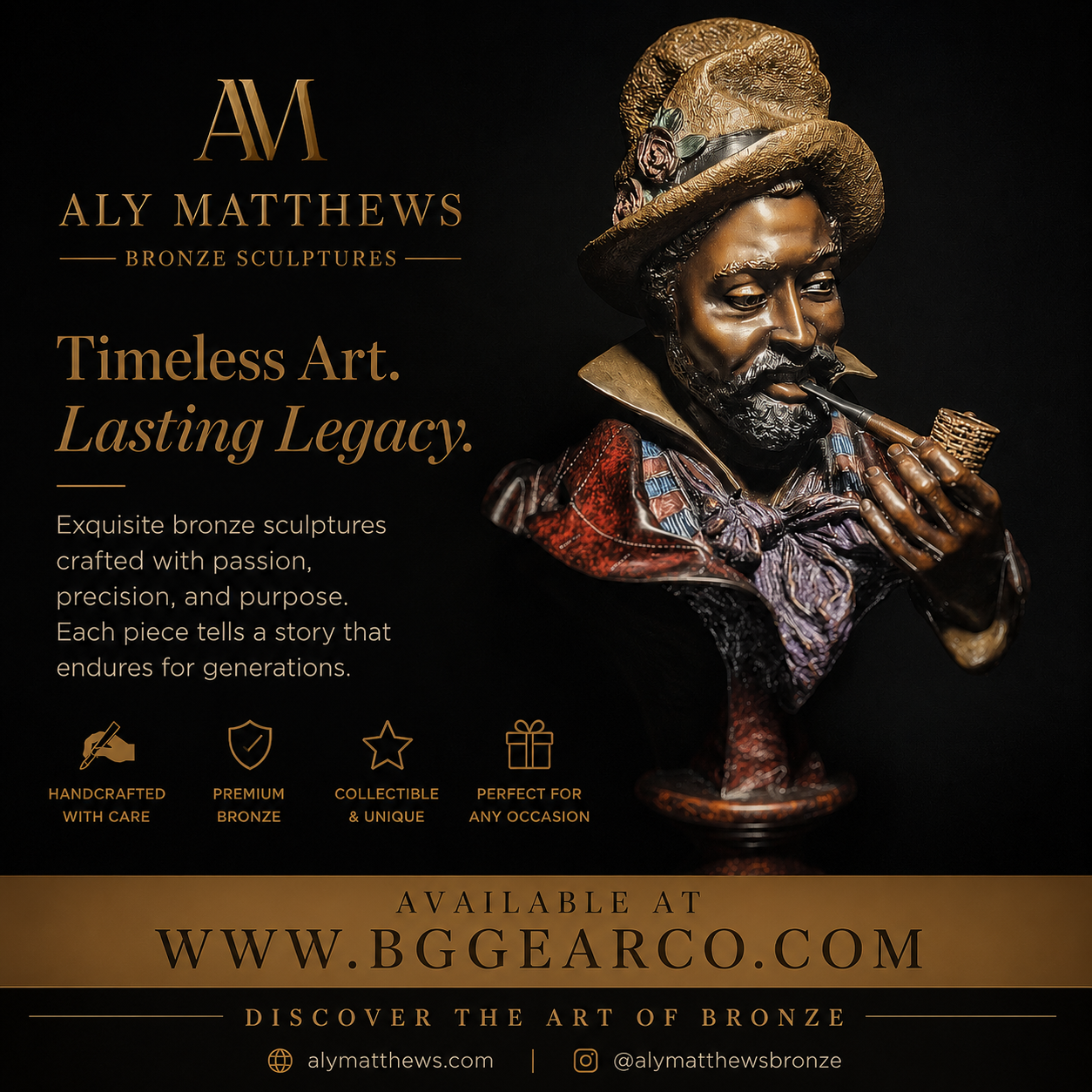 Aly Matthews  bronze  sculpture