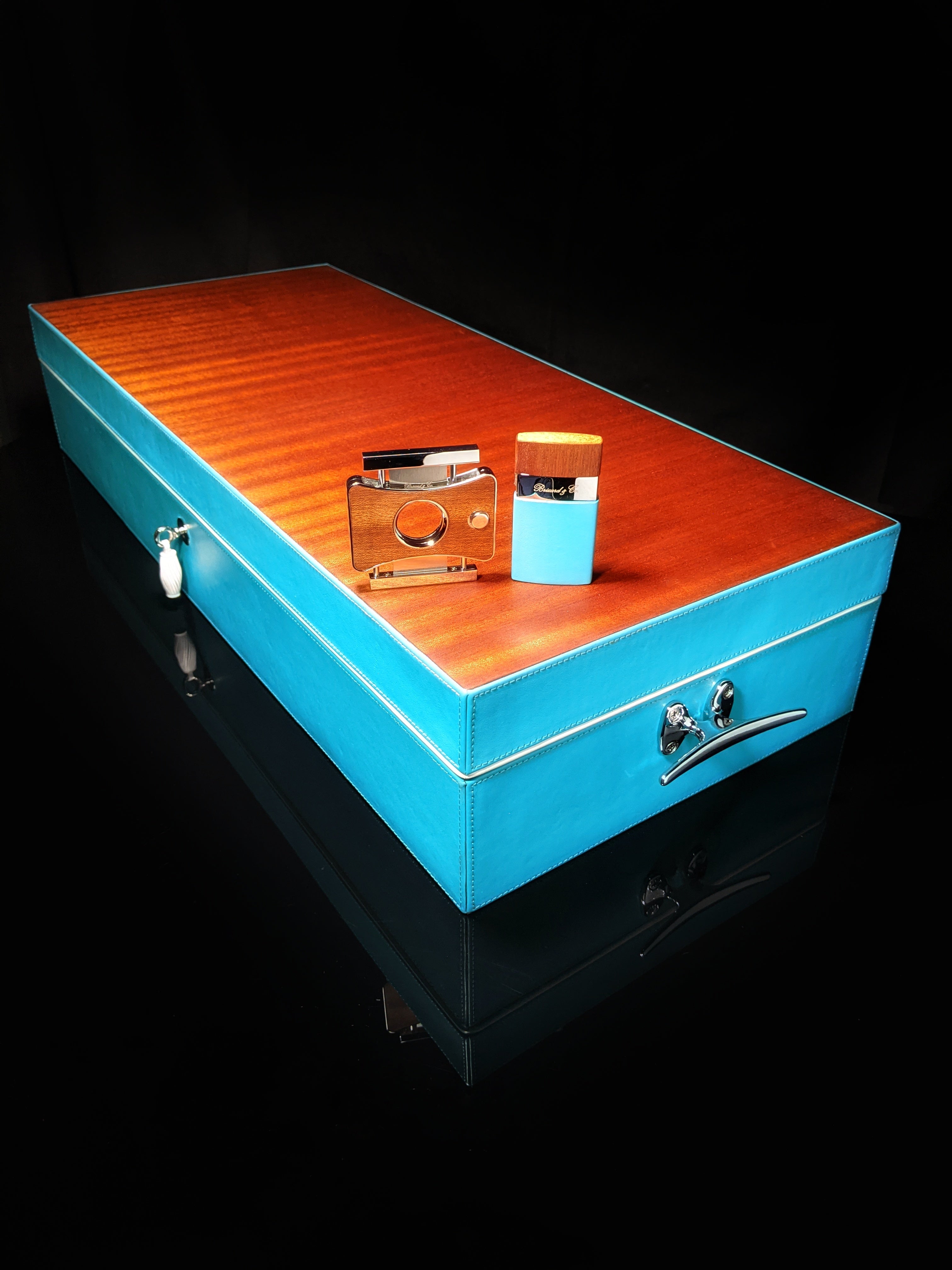 Brizard and Co. Positano Humidor — 130/150 Count with Matching Lighter & Cutter