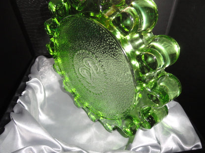 Rocky Patel Luminoso Green Glass Heavy Cigar Ashtray Measures 10" Diameter NIB (Copy)