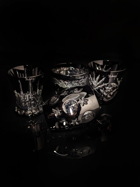 Faberge Na Zdorovya  Black Shot Glasses