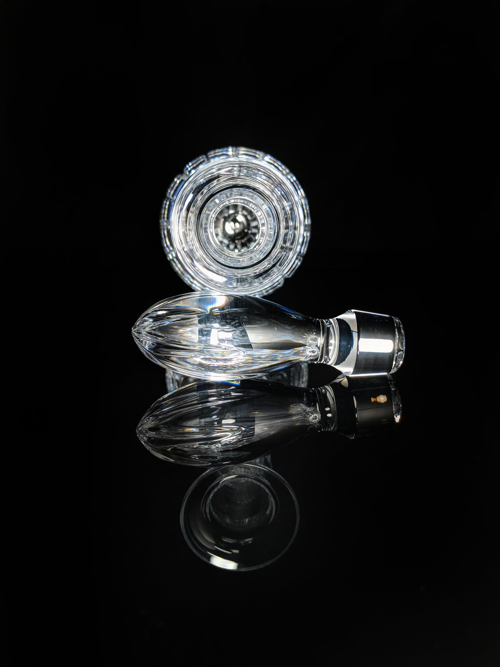 Faberge Clear Crystal Decanter NIB