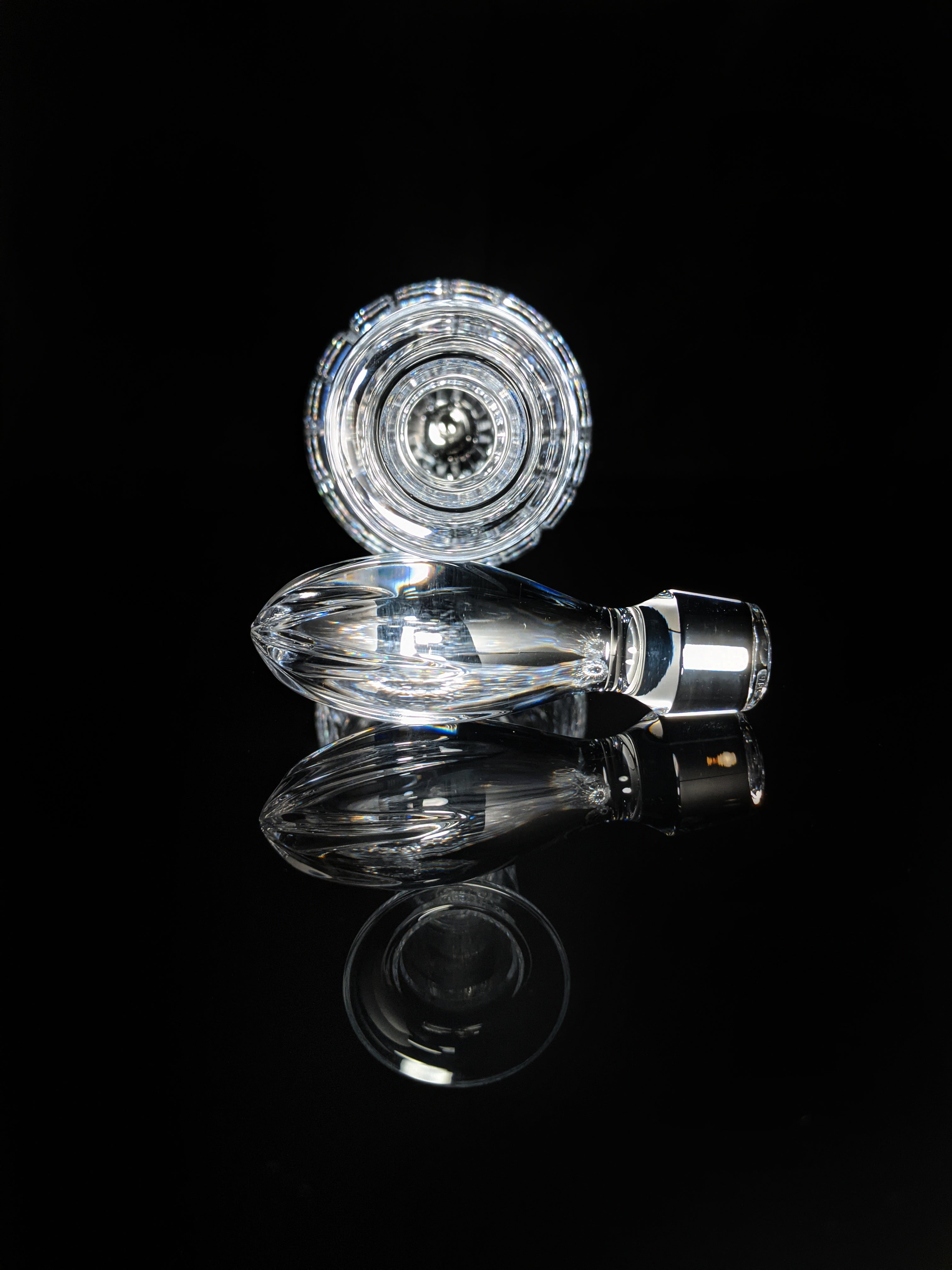 Faberge Clear Crystal Decanter NIB