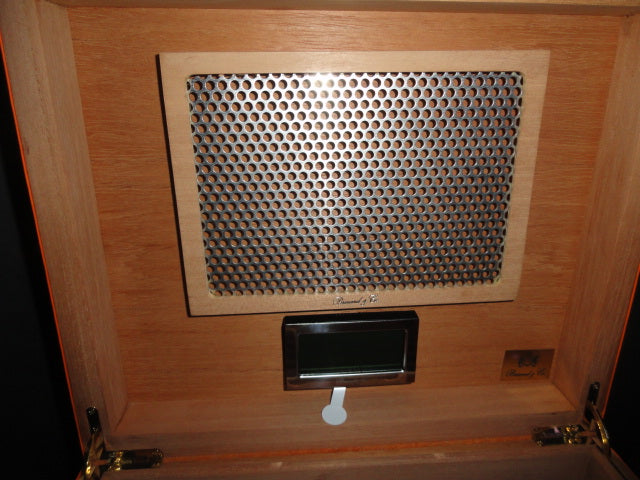 Brizard and Co Racing Orange Leather Humidor 60 / 70 ct NIB