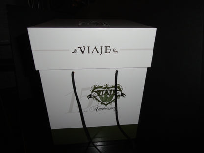 Viaje 15th Anniversary Gold Cigar Ceramic Jar Humidor( Empty No Cigars ) NIB