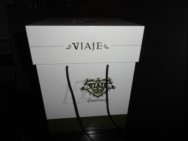 Viaje 15th Anniversary Gold Cigar Ceramic Jar Humidor( Empty No Cigars ) NIB