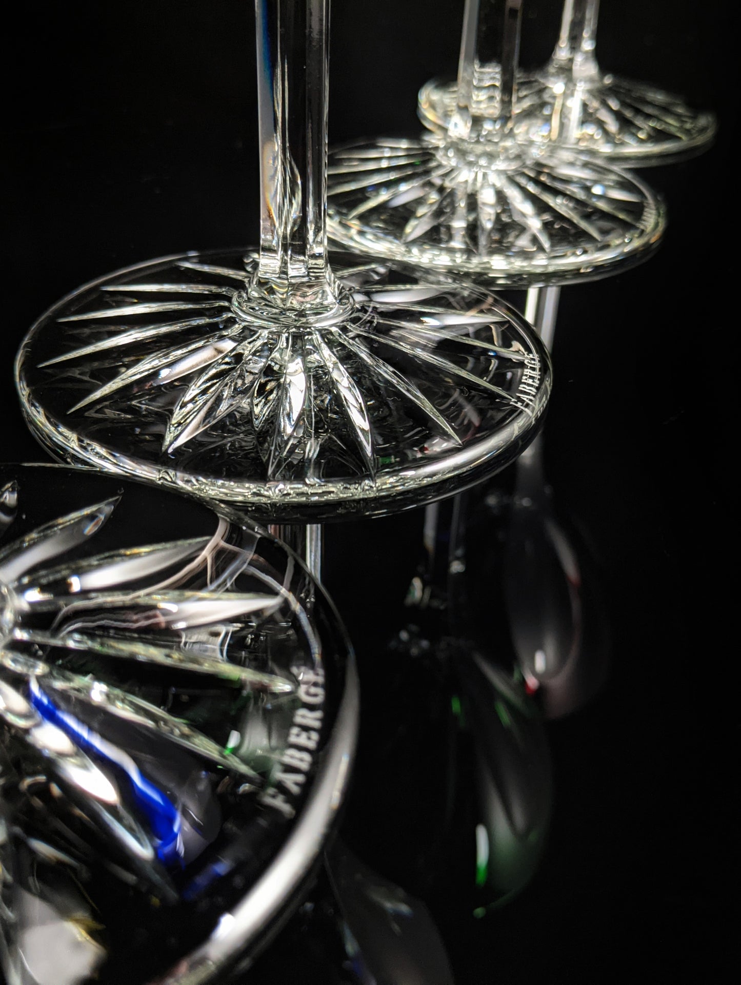 Faberge Regency Crystal Goblet Glasses