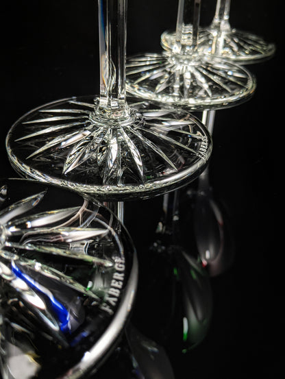 Faberge Regency Crystal Goblet Glasses