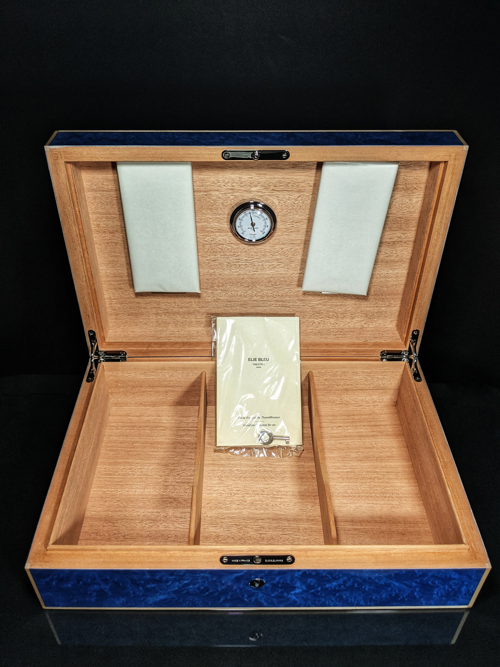 Elie Bleu Madrona Blue Sycamore Humidor — 110 Count