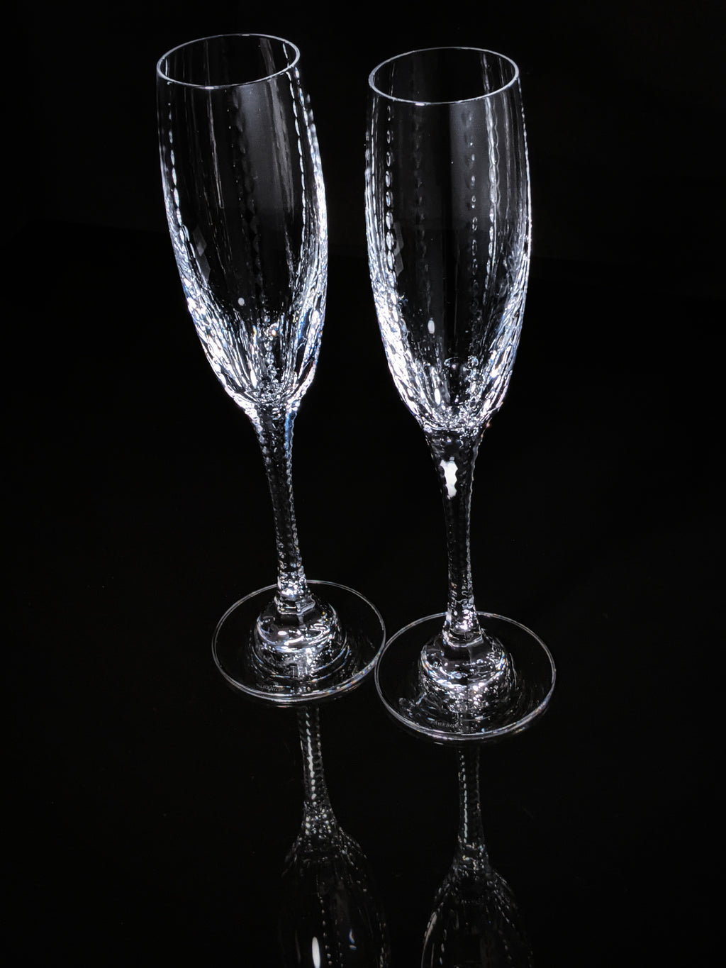 Faberge Bristol Clear Crystal  Flutes