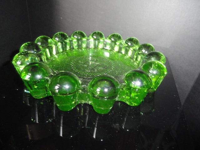 Rocky Patel Luminoso Green Glass Heavy Cigar Ashtray Measures 10" Diameter NIB (Copy)