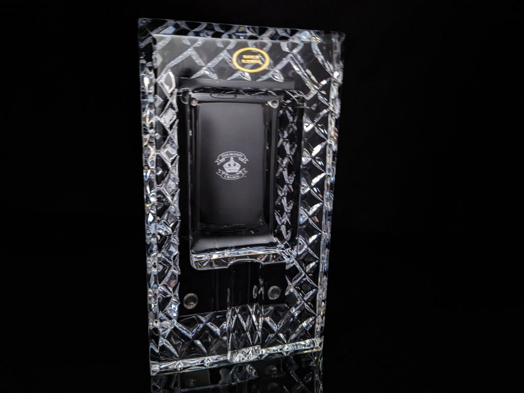 Diamond Crown Bristol crystal collection ashtray NIB