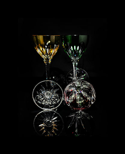 Faberge Regency Crystal Goblet Glasses