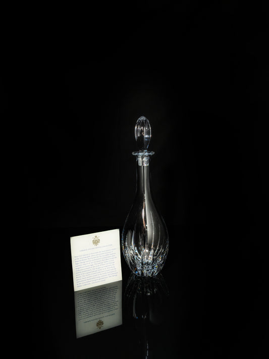 Faberge Clear Crystal Decanter NIB