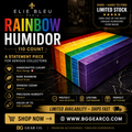 Elie Bleu Rainbow Humidor 110 count  Made in France NIB