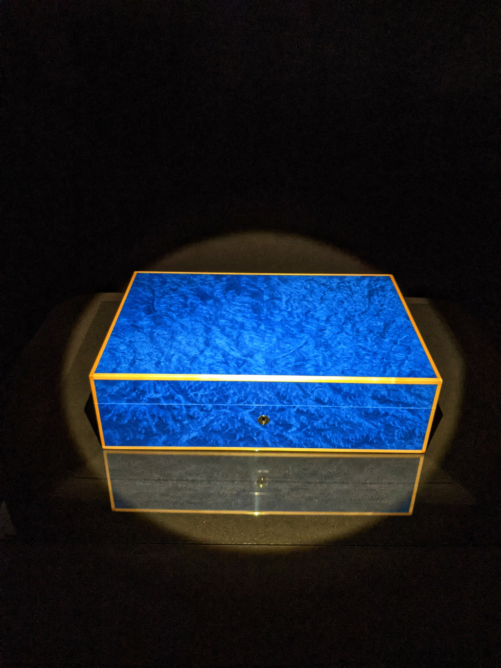 Elie Bleu Madrona Blue Sycamore Humidor — 110 Count