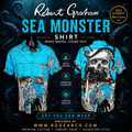 Robert Graham Sea Monster Short Sleeve Shirt Size Large NWTS (Copy)