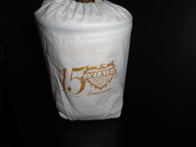 Viaje 15th Anniversary Gold Cigar Ceramic Jar Humidor( Empty No Cigars ) NIB