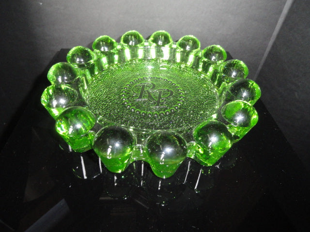 Rocky Patel Luminoso Green Glass Heavy Cigar Ashtray Measures 10" Diameter NIB (Copy)