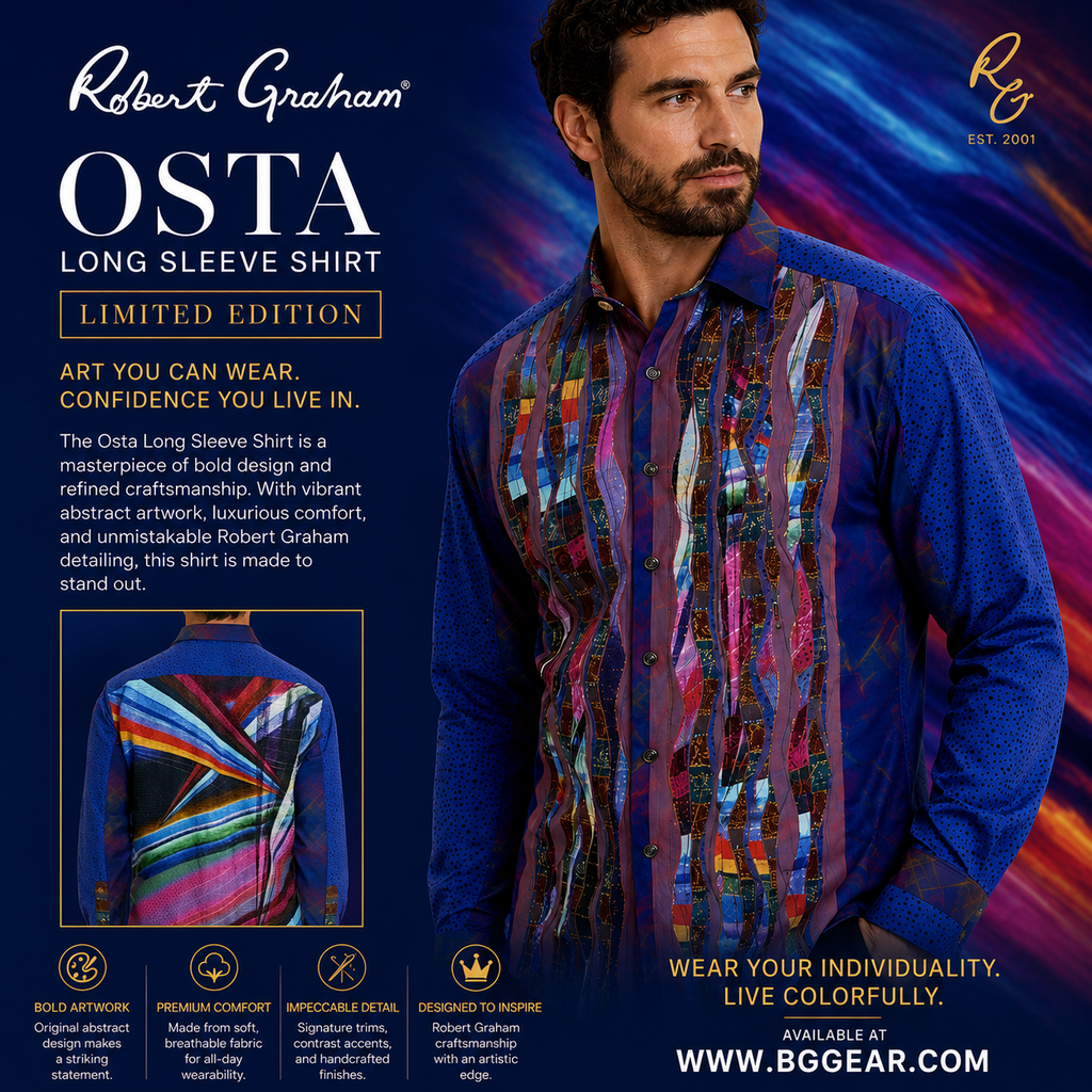 Robert Graham Osta Limited Edition Long Sleeve Shirt Size Medium