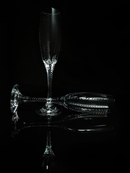 Faberge Bristol Clear Crystal  Flutes