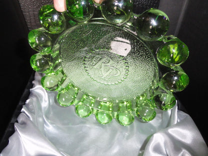 Rocky Patel Luminoso Green Glass Heavy Cigar Ashtray Measures 10" Diameter NIB (Copy)