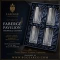Faberge Clear Crystal Pavilion Highball Glasses – Set of 4